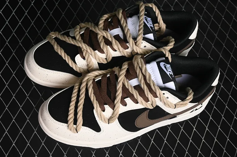 All categories Nk SB Dunk series Nk SB Dunk Low Low-top sneakers Nk Dunk Low TMS Little Red Panda Dopamine Mocha Chinese style splash-ink old deconstruction Low-top casual sneakers DD1391-100